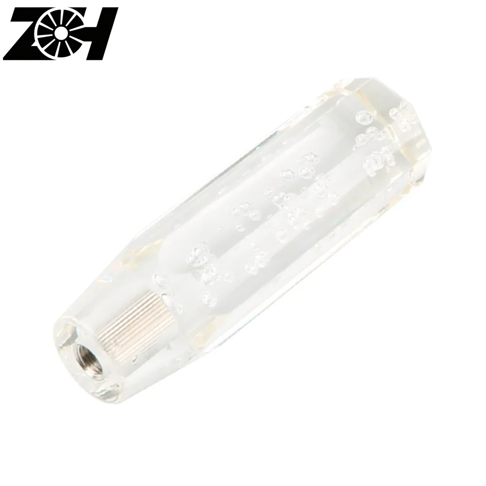 Universal 15cm Car White Resin Knob Stitching Color Multicolor Gear Shift Knob Crystal Bubble Colorful Shifter Lever