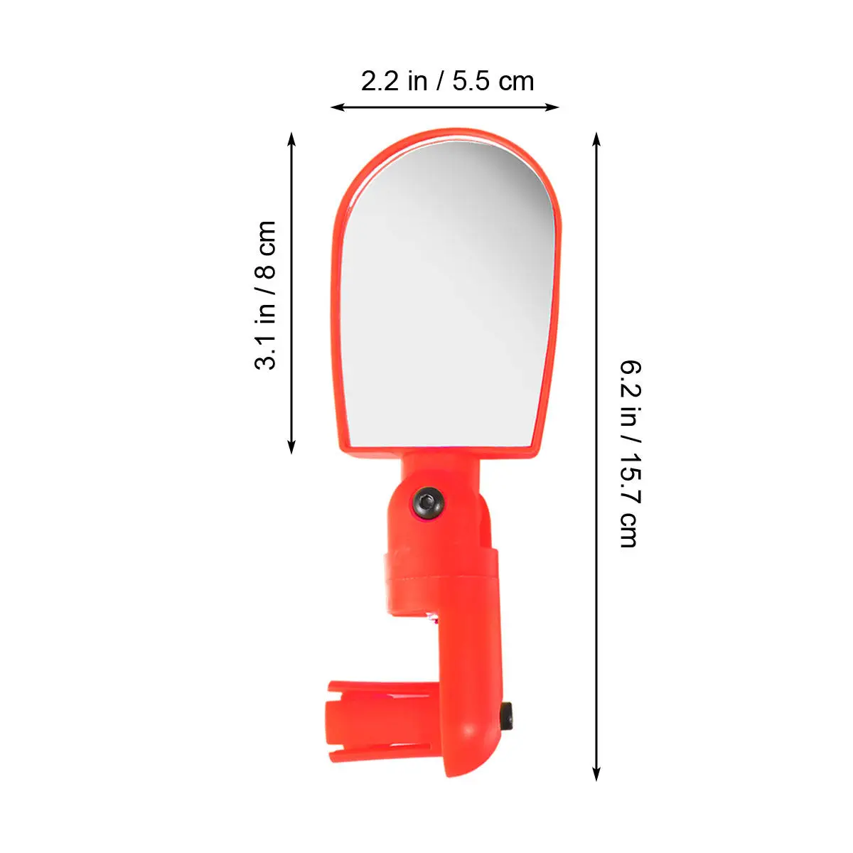 Bike Handlebar Mirror Degree Hd Wide Angle Blast-Resistant Fully Adjustable Rear View Mirror for Cycling