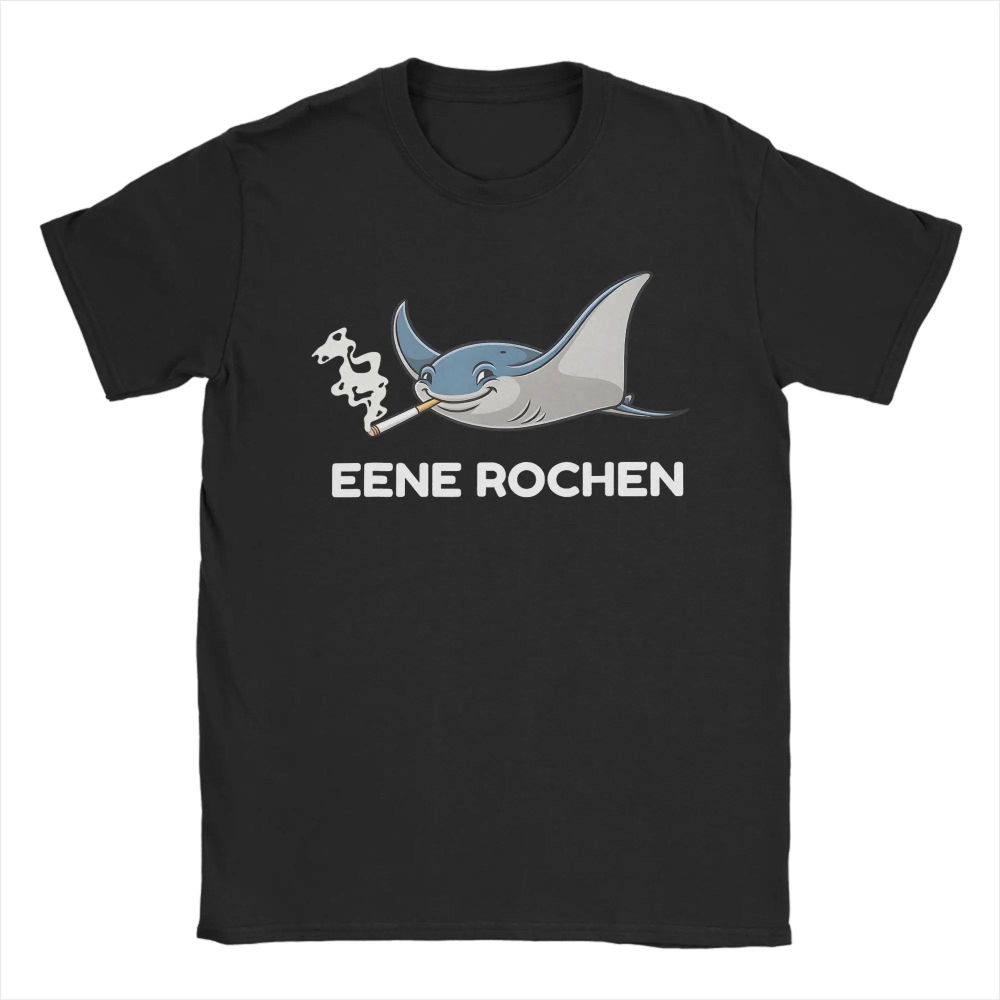 Leisure Eene Rochen Meme Lustiges deutsches T-Shirt für Herren, Rundhalsausschnitt, reine Baumwolle, Ray-Kurzarm-T-Shirts, originelle Oberteile
