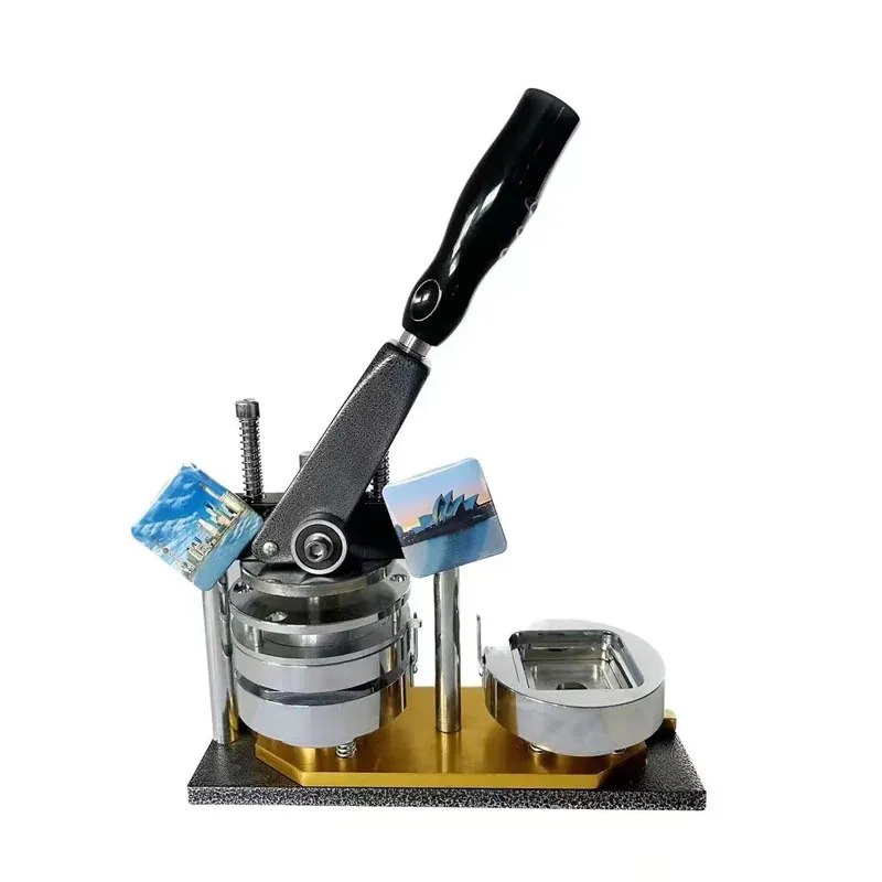 

Высокое качество 50*50 мм 2x2 дюйма квадратный набор для изготовления магнитов на холодильник с резаком для бумаги 100 комплектов материалов для магнитов на холодильник