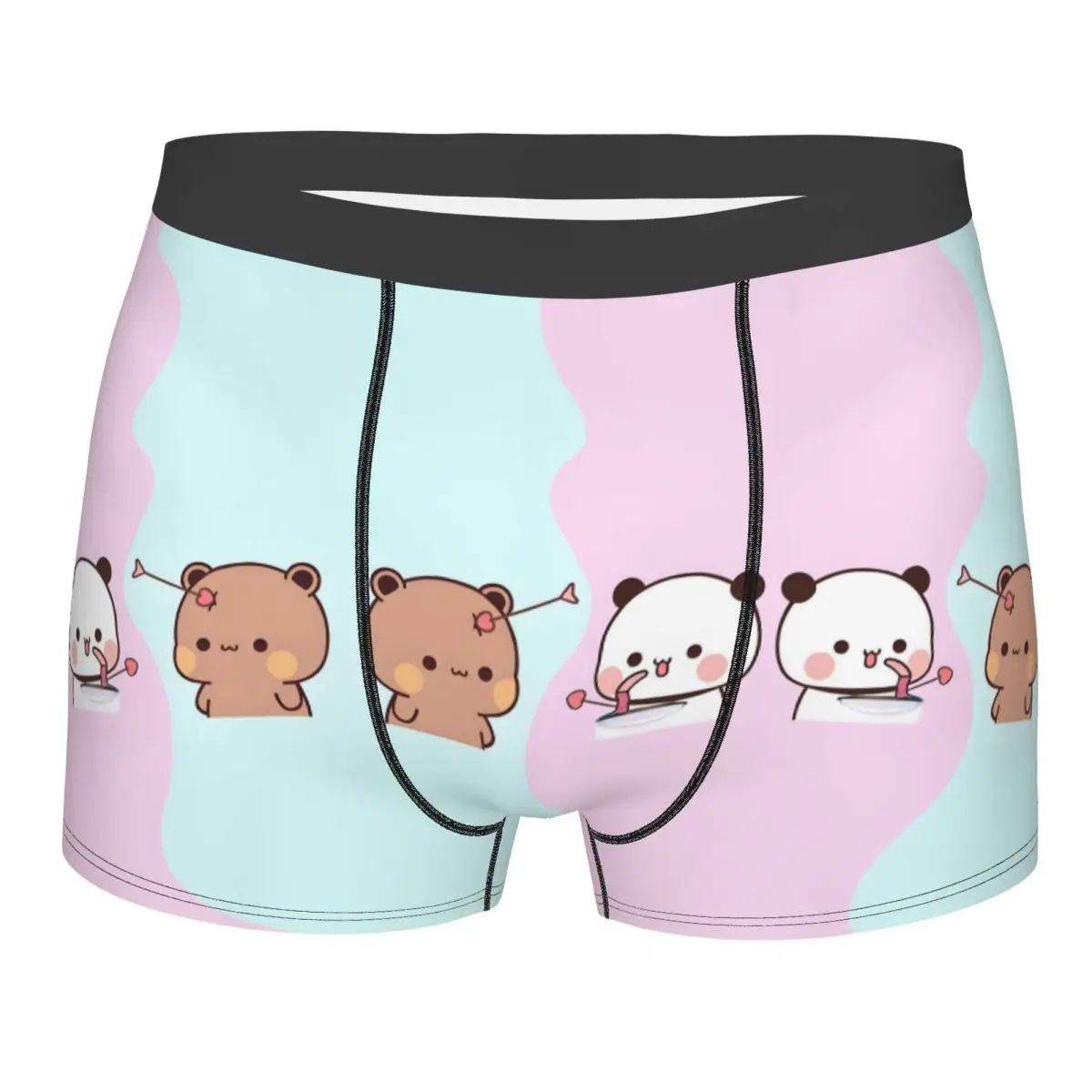 

Забавные шорты-боксеры Bubu и Dudu на заказ для Homme, нижнее белье с 3D принтом, трусы, дышащие трусы