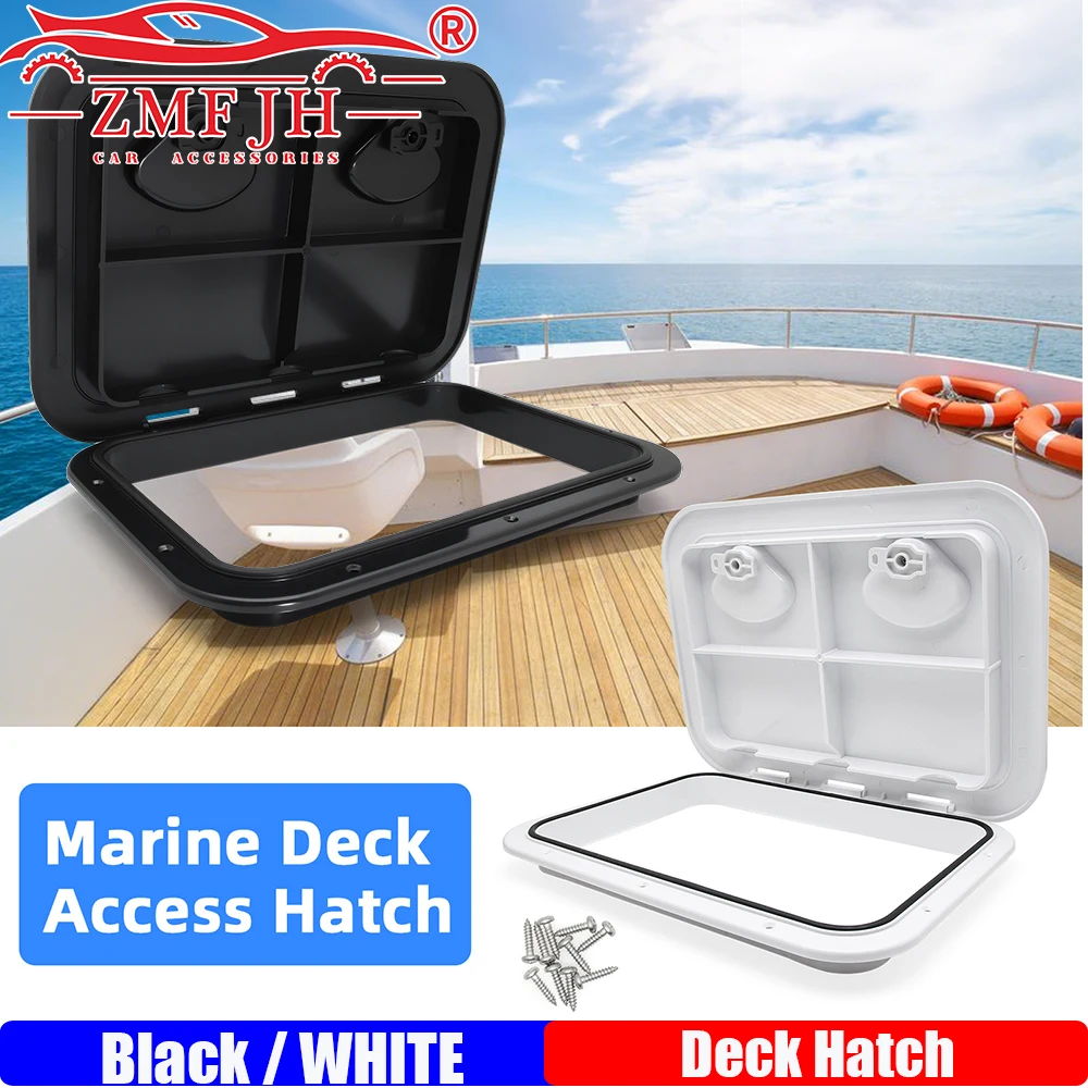 

ABS Plastic Deck Access Hatch Cover Waterproof Anti-UV Non-Skid Inspection for Marine Boat Yacht RV Accessories Black White