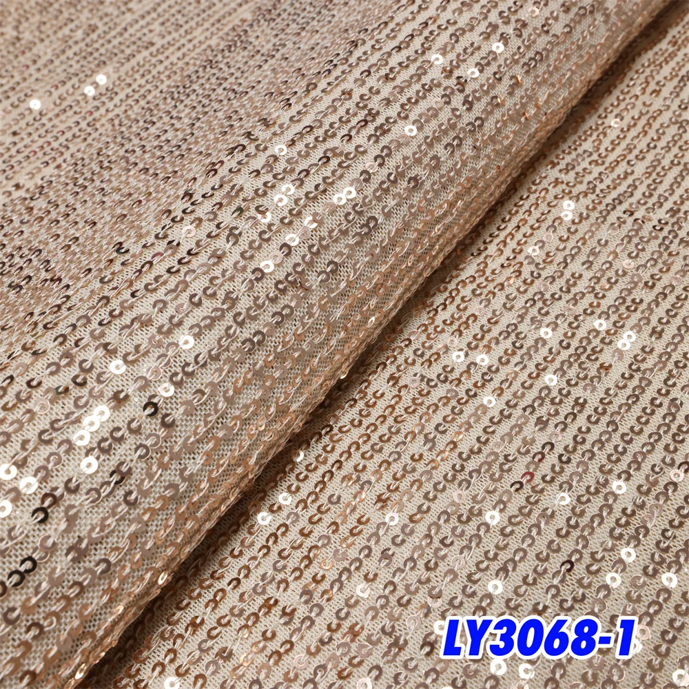 African Lace Fabric 2024 High Quality Fashion Sequins Embroidered French Tulle Lace Fabric For Nigerian Wedding