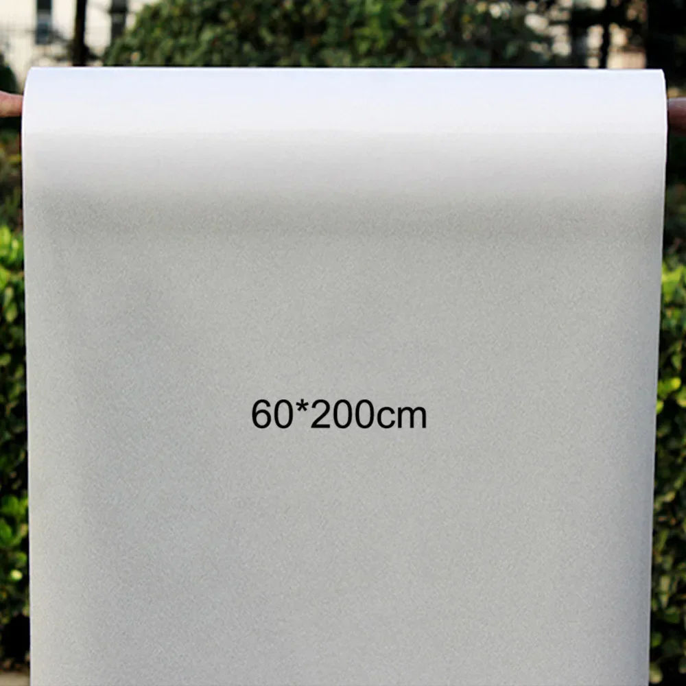 60*200cm Frosted Window Film No Glue Self Adhesive Vinyl Static Cling Privacy Glass Door Sticker Bathroom For Home Decor