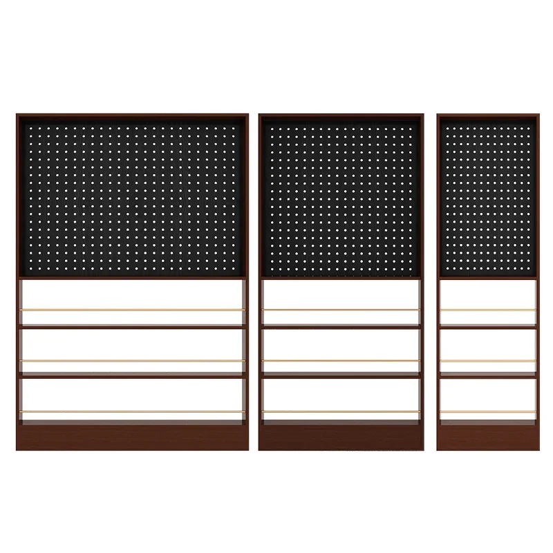 

hole board shelves, living room, bedroom entrance entrance, solid wood, multi-layer display and storage bookshelves