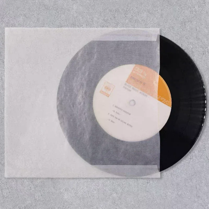 5/10/20pcs Glassine Paper Vinyl Record Inner Sleeves 7/10/12inch LP Protective Covers Dust-Proof Anti-Static Storage Envelopes