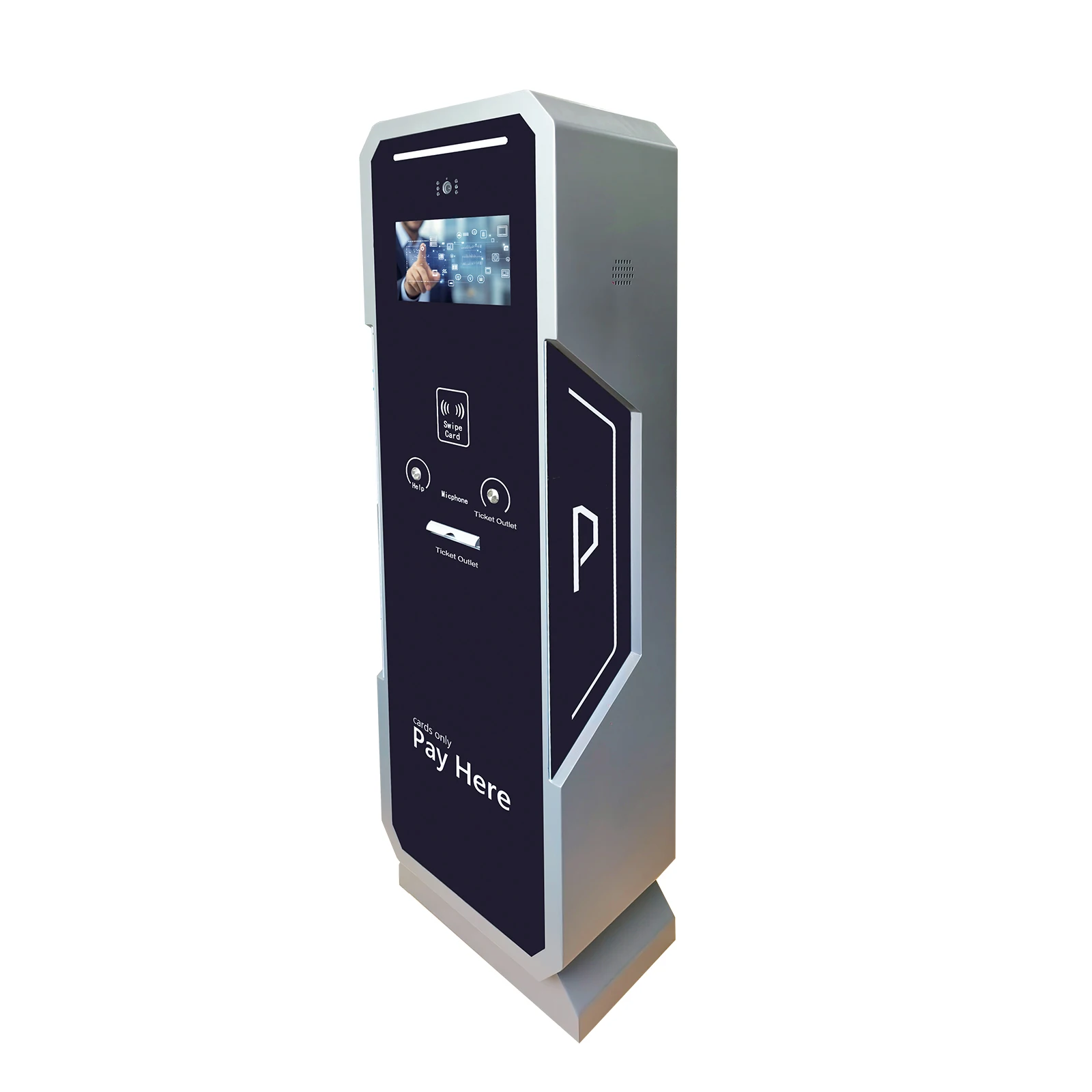 Entry and Exit Toll Barrier US Multi-country Parking Exit Scanner Terminal Tengda Parking Lot Security Vehicle
