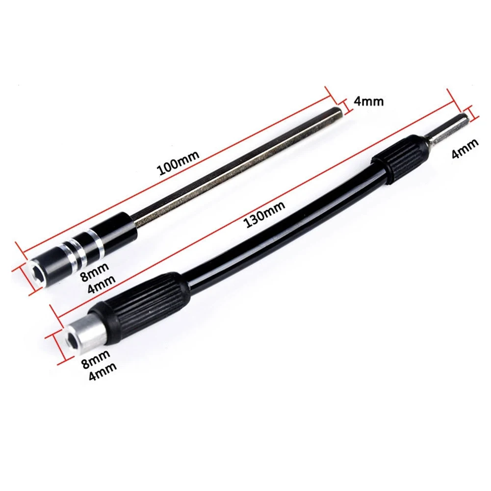 4mm Flexible Bendable Extended Extension Bar Screwdriver Bit Holder Magnetic Shaft 4mm Hex Drive Drill Bit Extension Rod