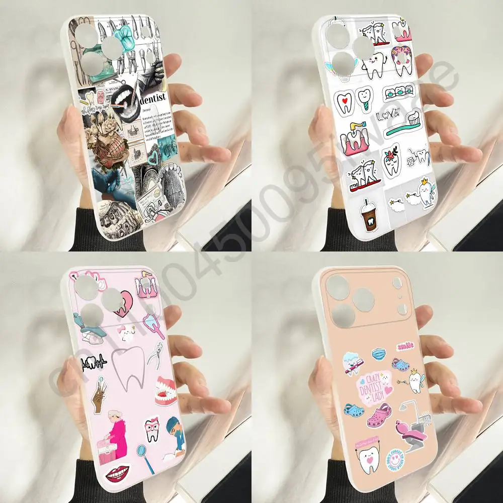 

Dentist Teeth Tooth Collage Phone Case For iPhone 11,16,15,14,13,17,12,Plus,E,Air,Mini,Pro,Max Magnetic Magsafe Soft Cover