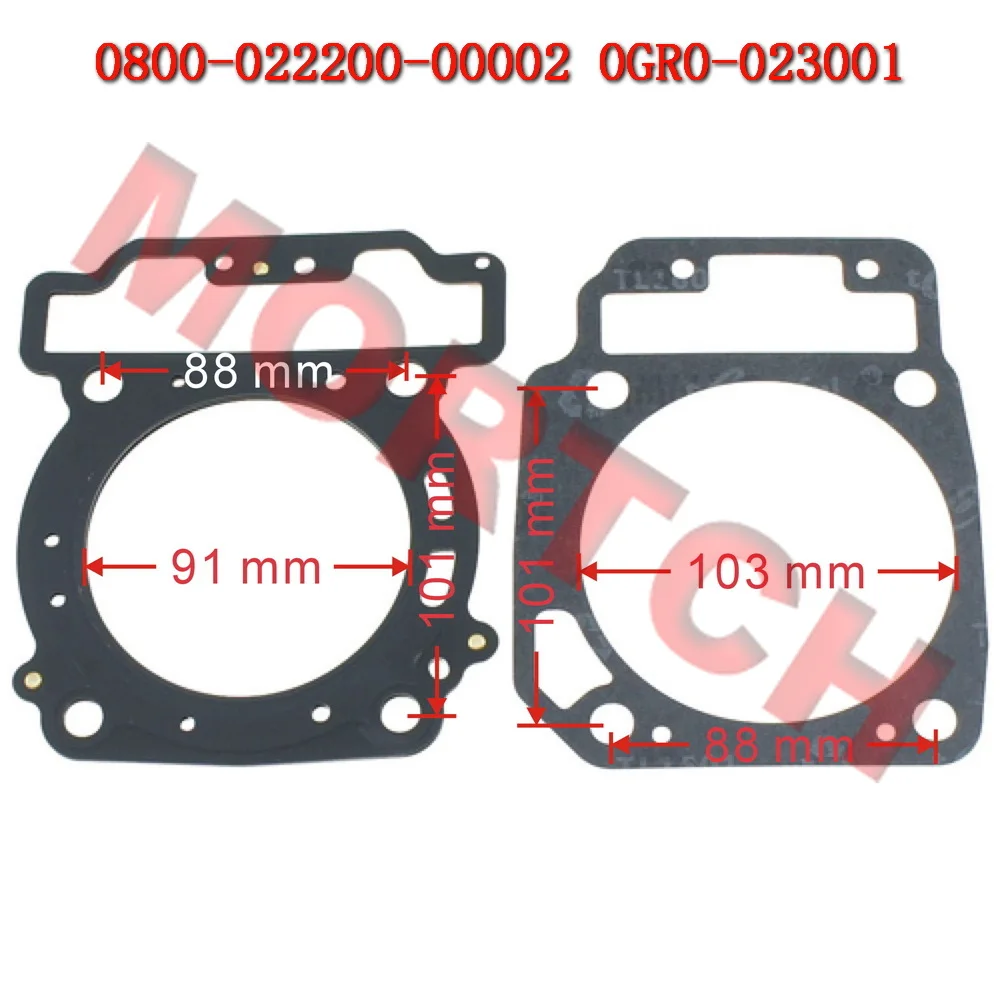 0800-022200 Cylinder Head Gasket 0GR0-023001 Cylinder Body Gasket For CFMoto ATV CForce UForce ZForce 450L 520L 625 Z5-EX