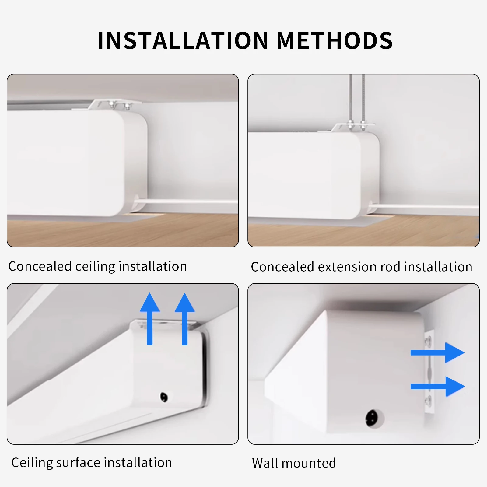 Floating Screen Electric Projection Screen Photonic White Screen Home 100 inch Hidden Automatic Lifting 4K Ultra High Definition