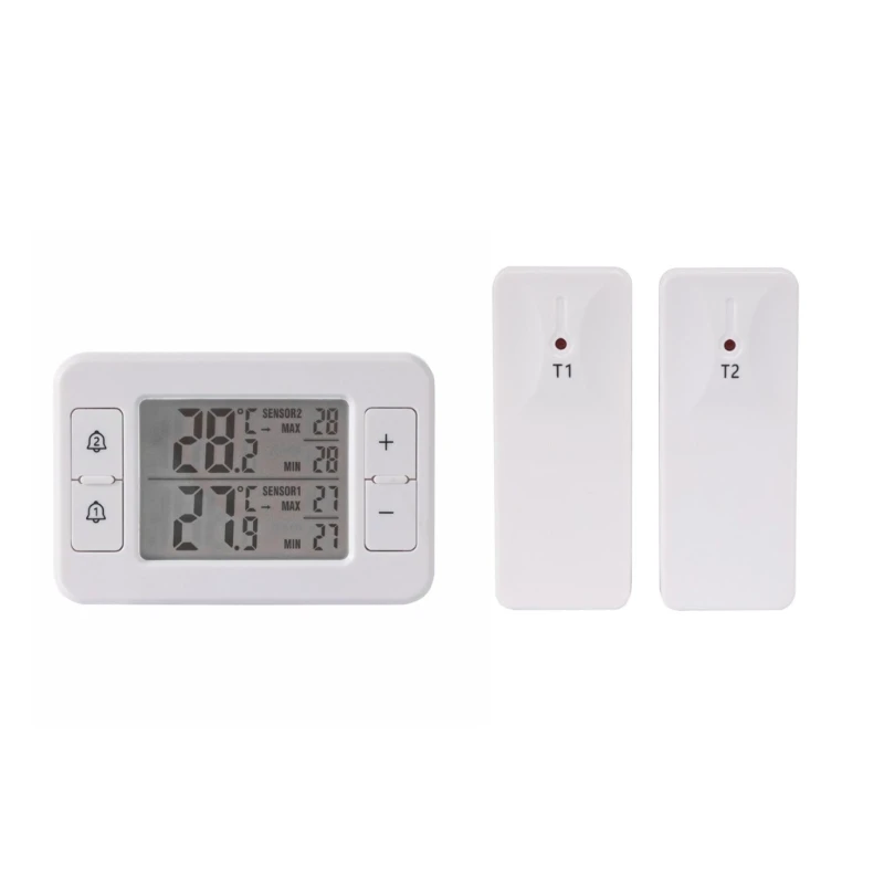 

easy installs Temperature Monitors with Double Readings ABS for Kitchen Appliances