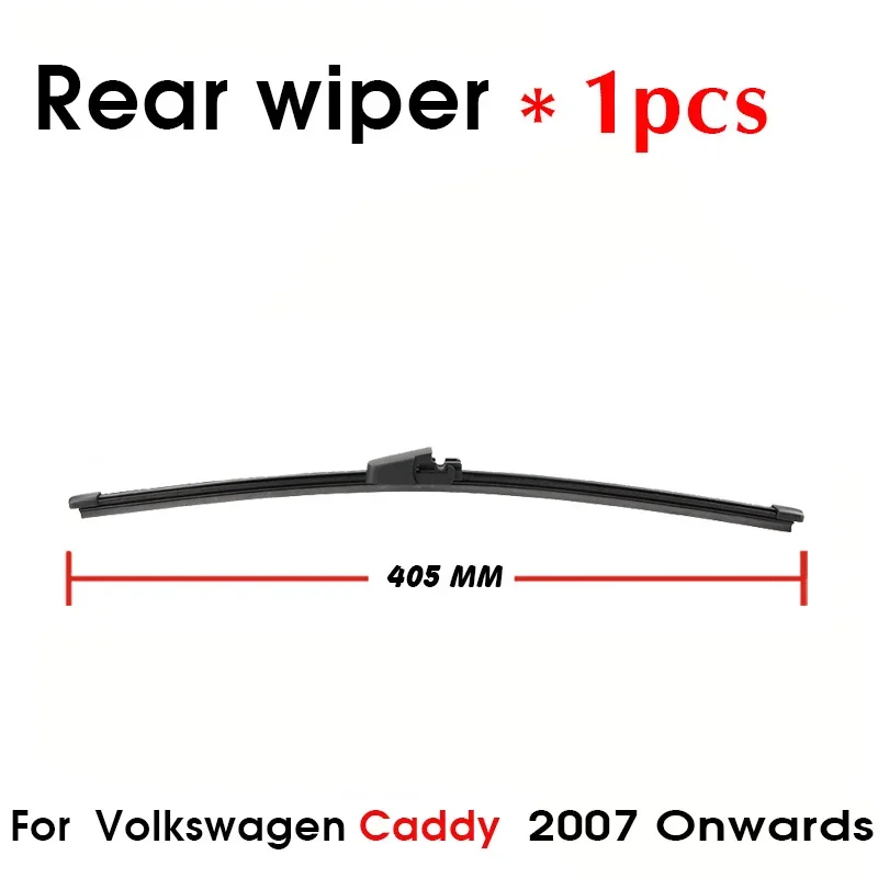 Car Wiper Blade Rear Back Window Windscreen Windshield Wipers Accessories For VW Volkswagen Caddy Hatchback 405mm 2007 Onwards