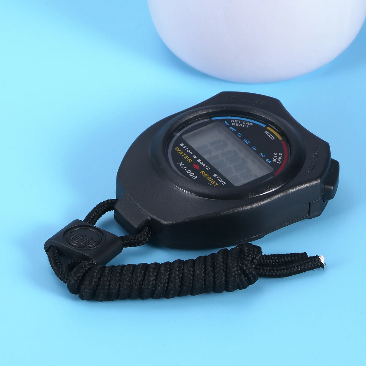 

Lcd Chronograph Digital Timer Professional Running Handheld Sports Chronograph Counter Timer Strap Included Black Digital