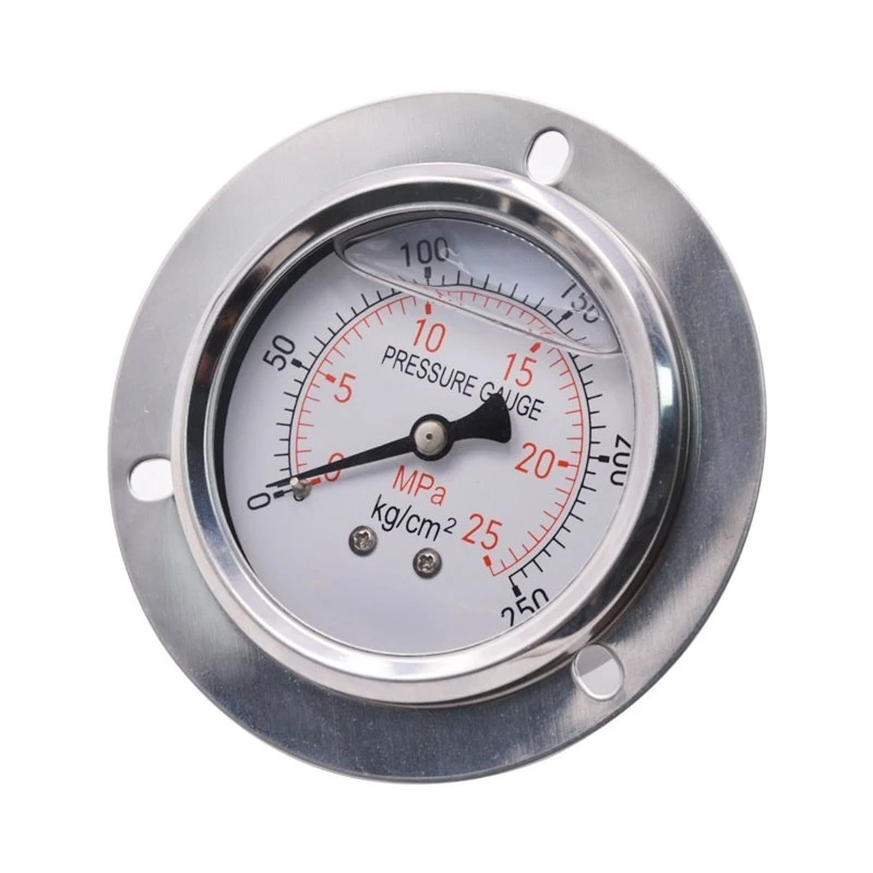 60ZT Axial Belt Edge Shock Pressure Gauge Hydraulic Pressure Gauge 0-1.6/2.5/6/10/16/25/40MPA