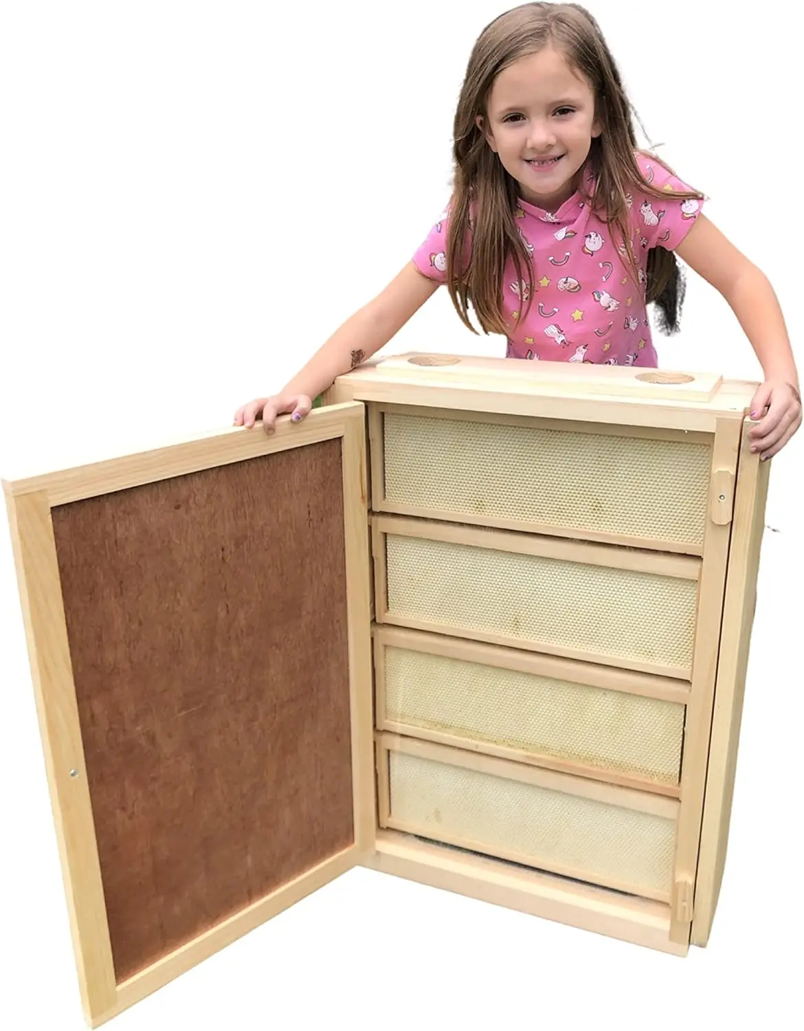 

Observation Bee Hive Holds 12 Medium Frames with Double-side Plexi glass doors Fully Assembled FRAMES NOT INCLUDED