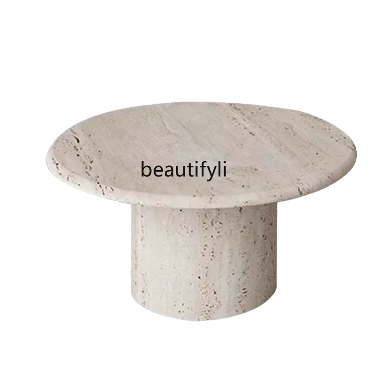 

C Natural Cave Stone Coffee Table Combination FRP New Atmosphere Advanced Home Designer Villa Coffee Table