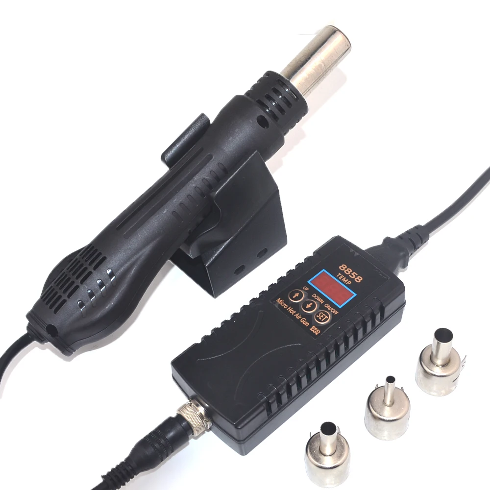 Hot air gun 8858 Micro Rework soldering station LED Digital Hair dryer for soldering 700W Heat Gun welding repair tools