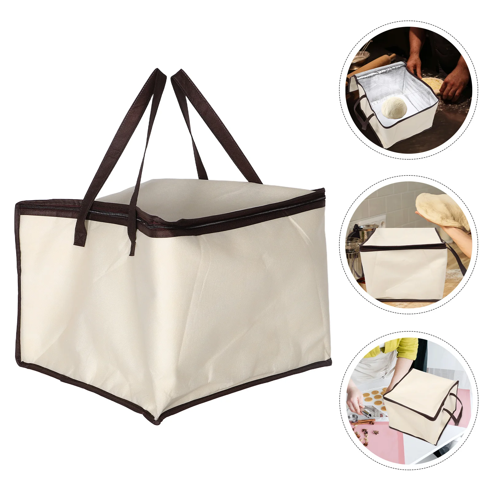 

Dough Proofing Box Foldable European Style Large Capacity Bread Fermentation Container with Heater for Home Baking