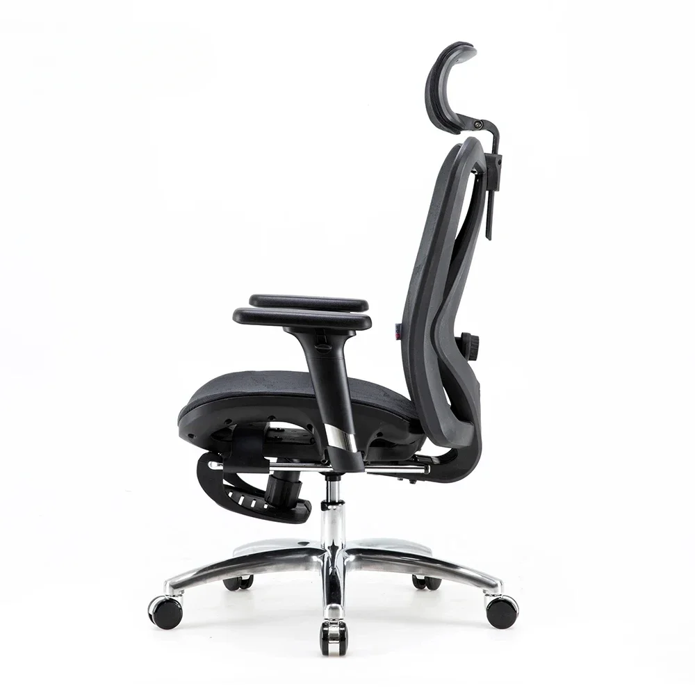 Office Seats 3D PU Armrests Back Support Chair Ergonomic Chair With Footrest