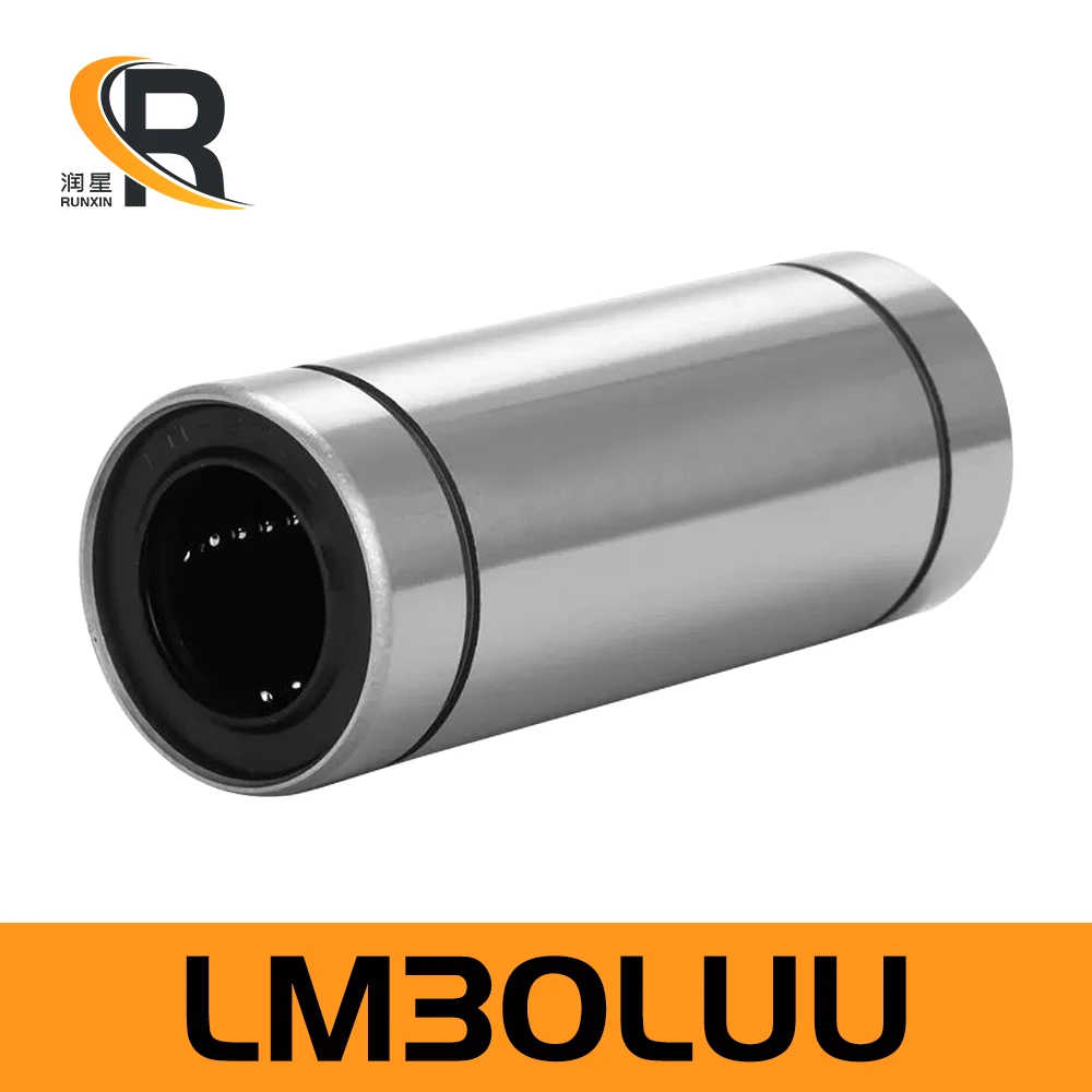 RXTNC LM30LUU lm30luu Gcr15 Extended linear bearing Linear plain bearings are suitable for 30mm optical shafts