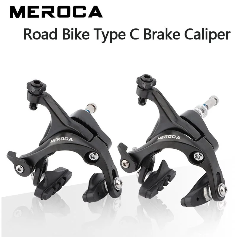 Road Bike C Brakes Aluminum Alloy Bicycle C Brake Caliper Front Rear Road Bicycle Brake Caliper Durable Bike Brakes Set