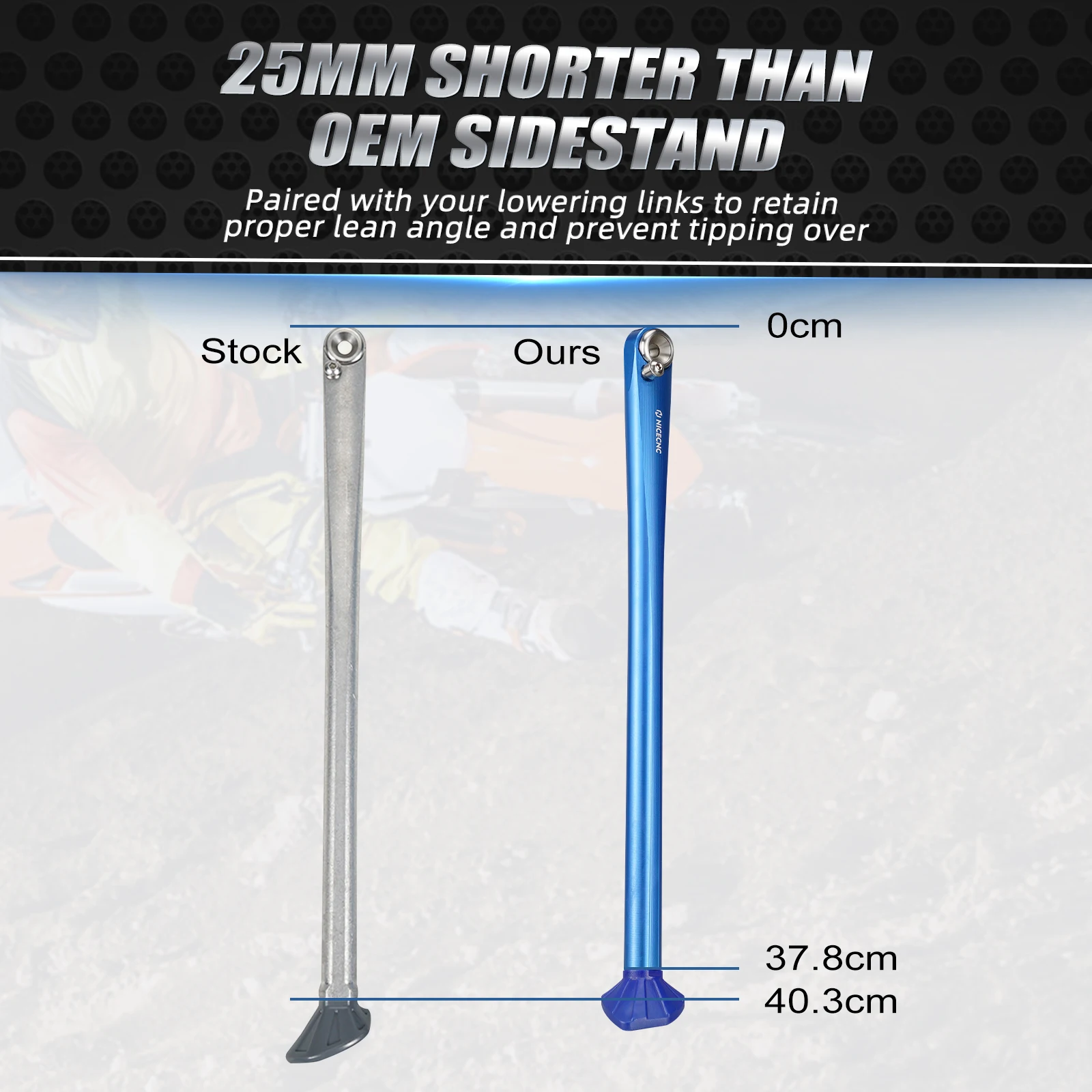 ل Husqvarna TE 300 FE 350 450 501 2014-2022 قليل مسنده حامل جانبي ل KTM EXC 300 EXC-F 350 XC XCF XCW TPI 2008-2022