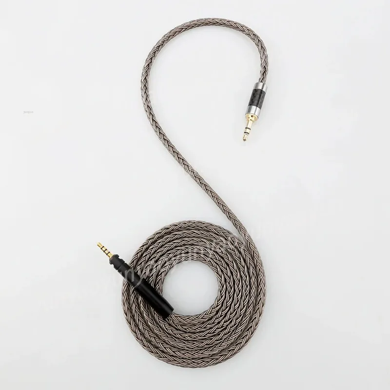 HIFI 16 Core Silver Plated 2.5/4.4mm/3.5mm 4pin male Earphone Cable