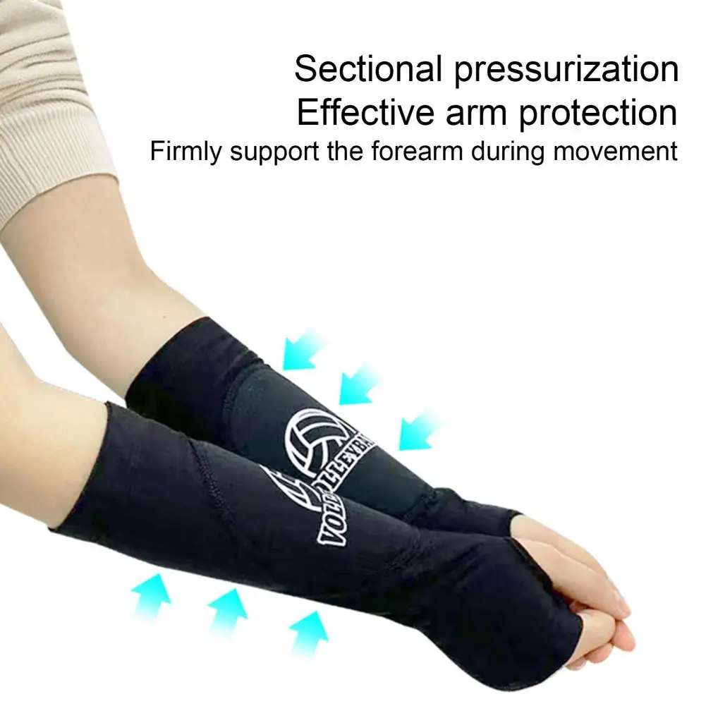 Arm Protection Sleeves 1 Pair Practical Wear-resistant Lightweight  Volleyball Sports Arm Protection Sleeves Tennis Supplies