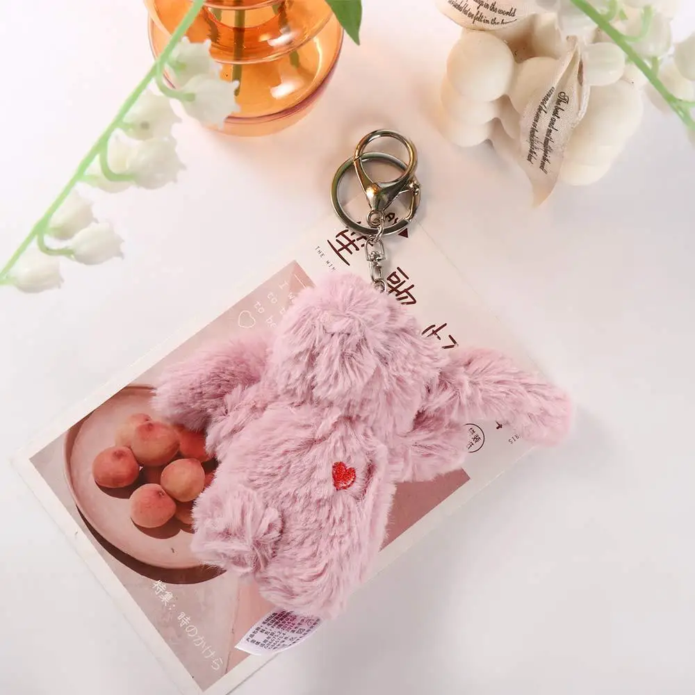 Bijoux cadeau sac pendentif sac à dos pendentif en peluche lapin porte-clés en peluche lapin porte-clés amour pompon bibelot en peluche lapin porte-clés