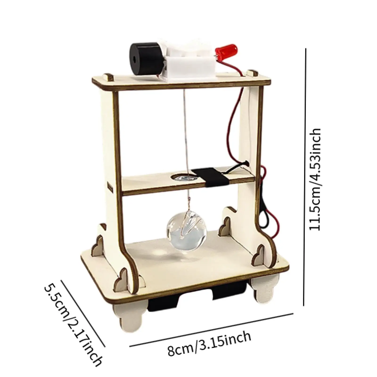 DIY Quake Alarm Holz Wissenschaft Stamm Bildung Handwerk DIY Wissenschaft Experiment Modell für Anfänger Jungen und Mädchen Teenager Kinder