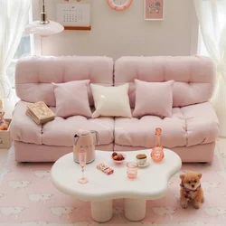 1:6 Doll House Mini Model Furniture Accessories Cloud Sofa Tea Table Pillow Bjd Ob11 Gsc Blyth Soldier Lol Miniatures Photo Prop