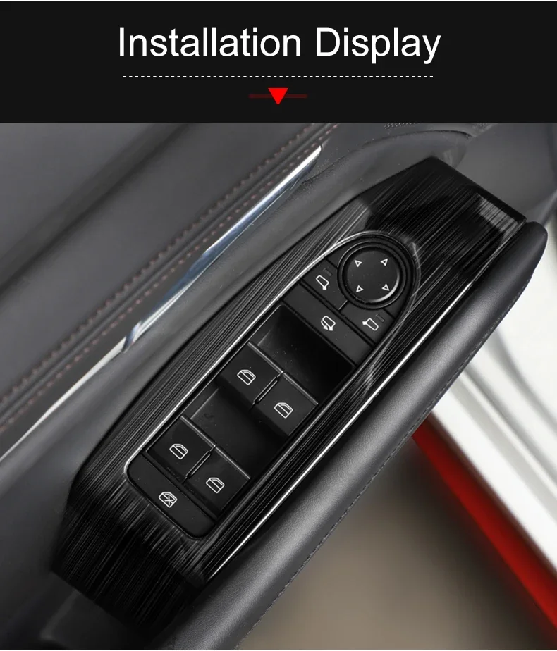 Für Mazda 3 BP 2019 2020 2021 2022 2023 2024 2025 2026 Auto-Fensterheber-Schalter-Panel-Verkleidung Zubehör LHD – Detail 8
