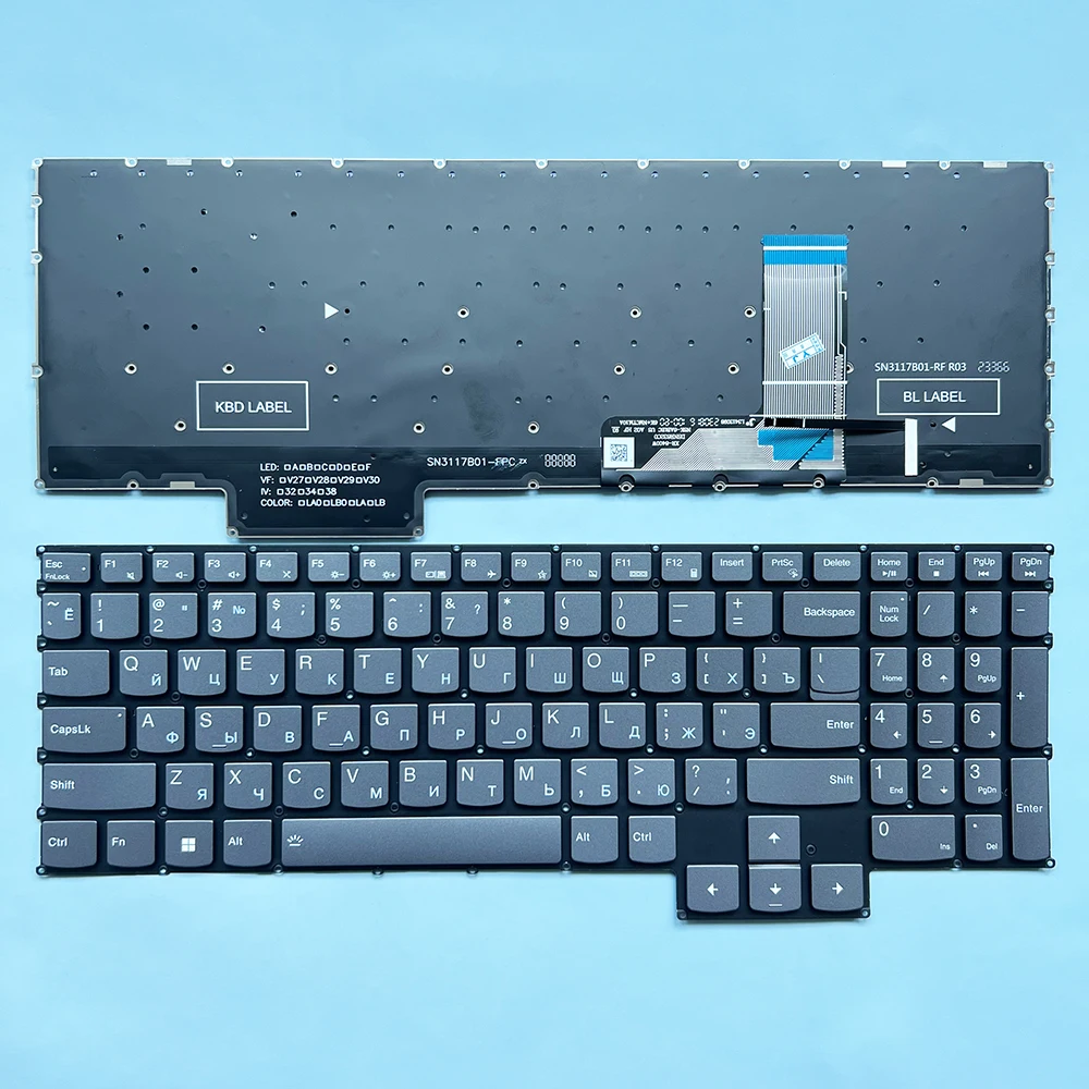 Y7000P US/Russian Backlit Keyboard for LENOVO Legion Slim 5 16APH8 5-16IRH8 G5000 APH8 R7000P IRH8 LOQ 15APH8 2023