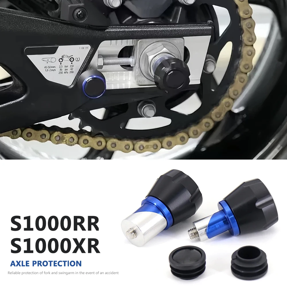 

Защита оси колеса 2025 2024, задний слайдер-протектор вилки оси, защита от падений, с винтом для BMW S1000RR S1000XR S 1000 RR S1000 XR