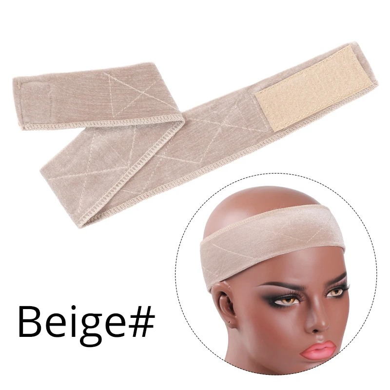 Silikon-Perückenband, elastischer Perückengriff, braun, transparent, schwarz, Stirnband zur Fixierung von Perücken, beiges Haarband ohne Gel oder Kleber, rutschfest