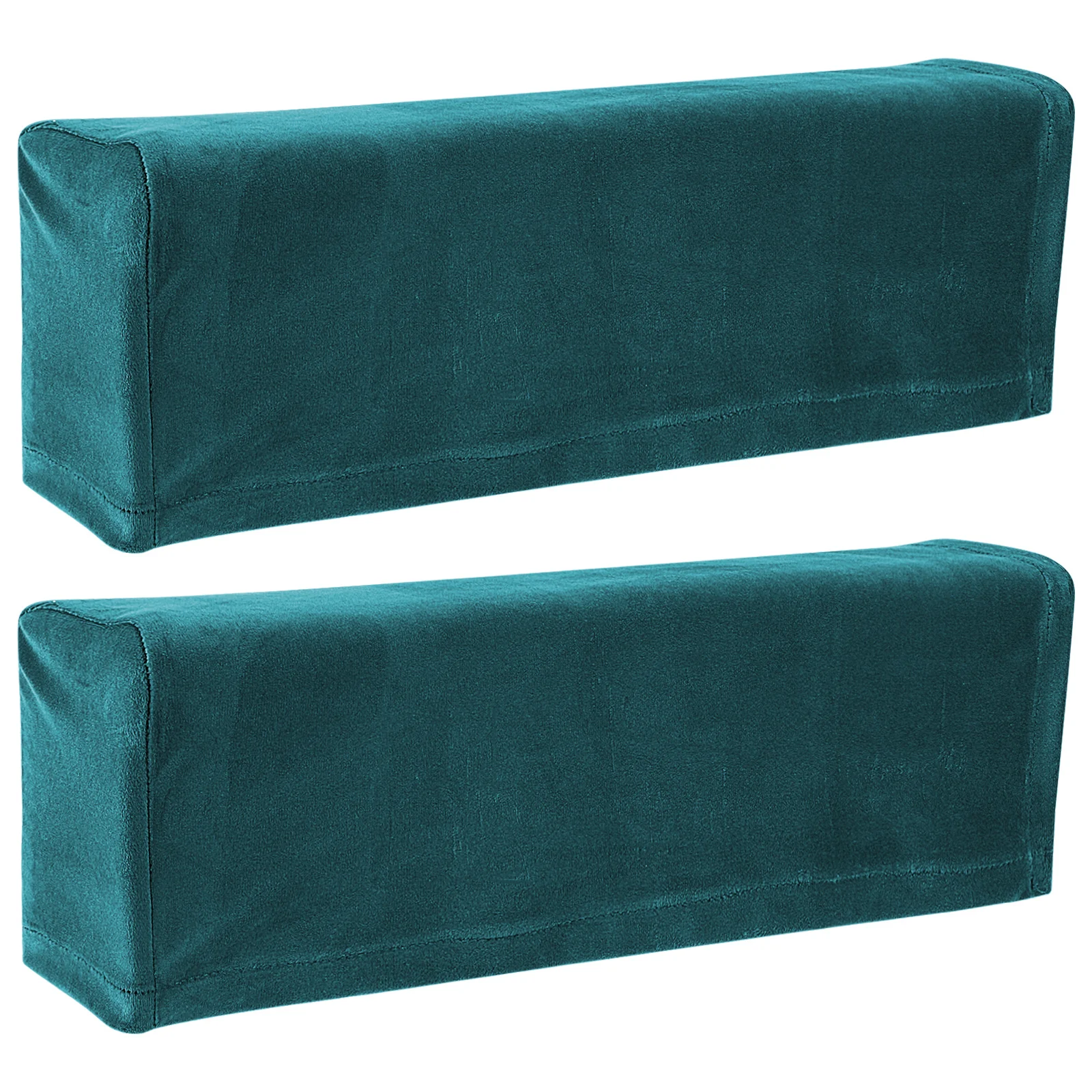 2Pcs Sofa Armrest Covers Premium Elastic Protective Cloth Blue Universal Armrest Protector for Home Office Shop