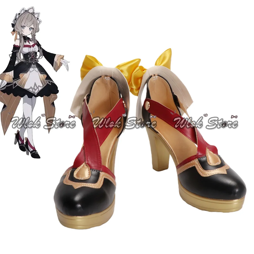 Buty do cosplayu Sandrone Marionette z gry Genshin Impact, damskie szpilki na zamówienie, buty na Halloween, karnawał, do odgrywania ról
