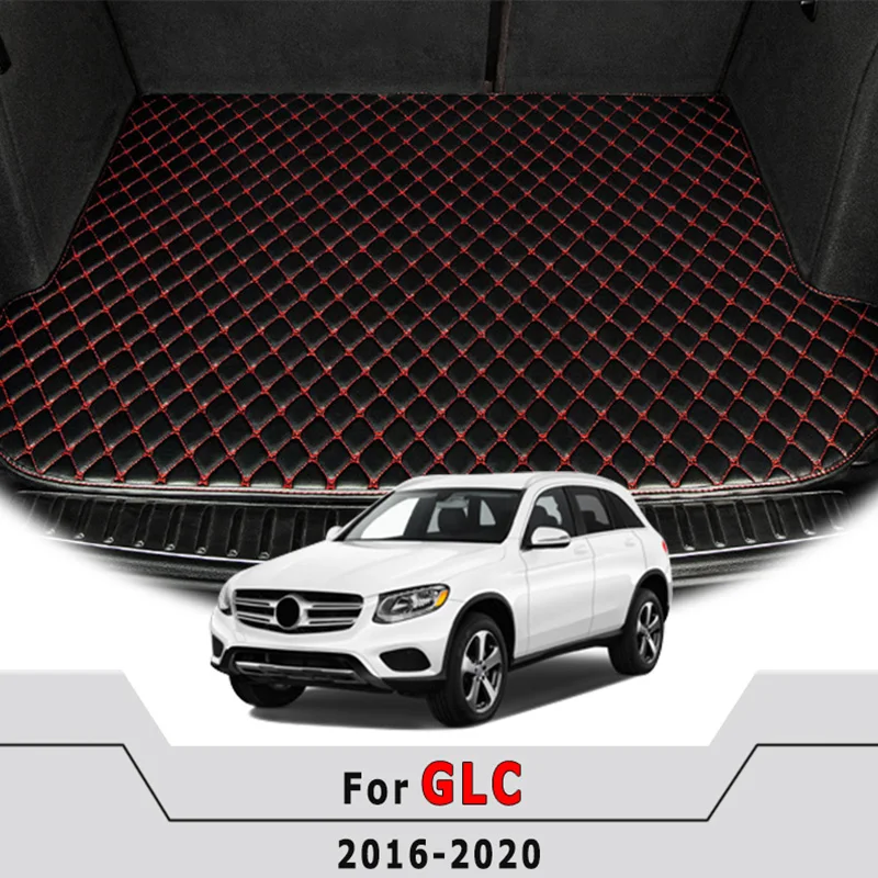 Car Trunk Mats For Mercedes Benz GLC 2020 2019 2018 2017 2016 Vehicles Cargo Liner Carpets Auto Interior Accessories Waterproof