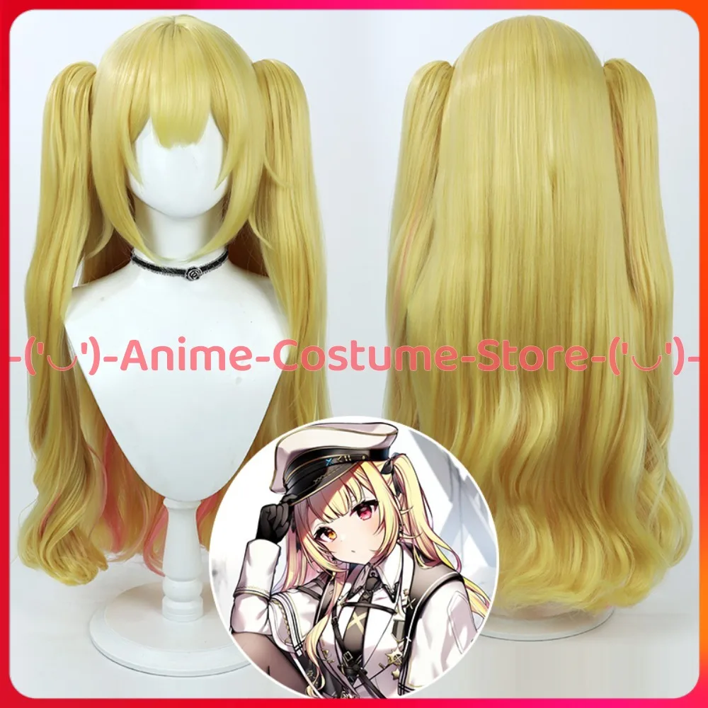 

NIJISANJI VTuber Hoshikawa Sara Cosplay Wig Military Uniform Anime Game Character Halloween Carnival Party Wigs Synthetic Hair