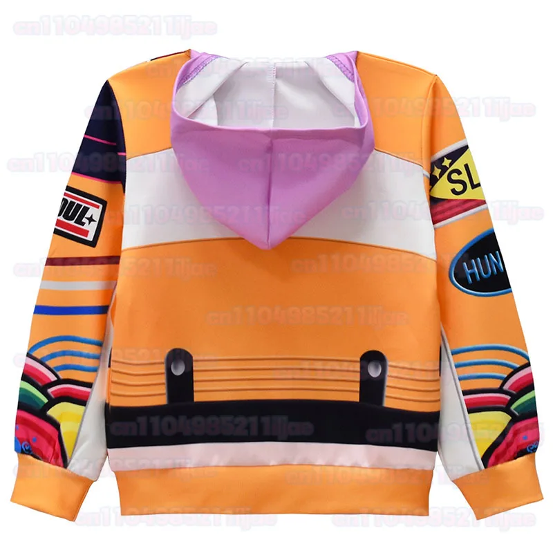 Kpop ルミコスプレジャケット女の子デーモンハンターコスチューム子供ジッパーパーカールミ子供ファッションポリエステルプリント生き抜くパーティー