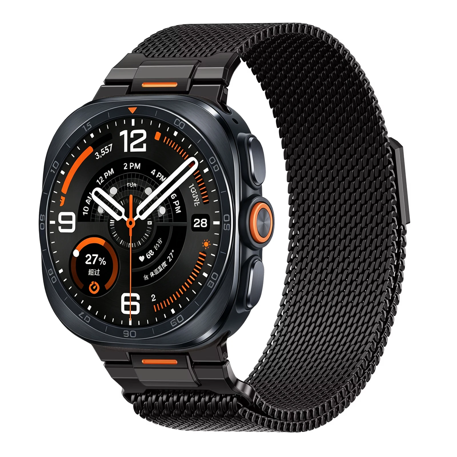 Metal Milanese loop band For Samsung Galaxy Watch ultra 2 Strap 47mm Bracelet Correa Galaxy Watch 9 8 8 classic 44mm 40mm 46mm