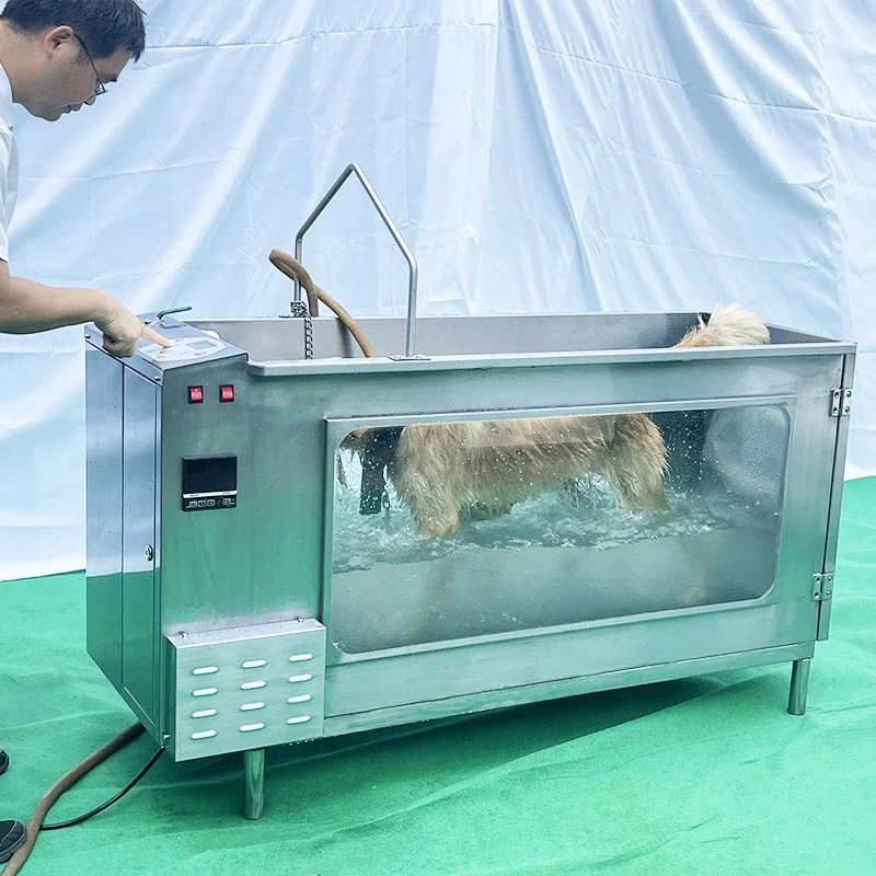 Pet Dog Vet Water Hydro Training Treadmill Stainless Steel Veterinary Hydrotherapy Underwater Treadmill for Dog