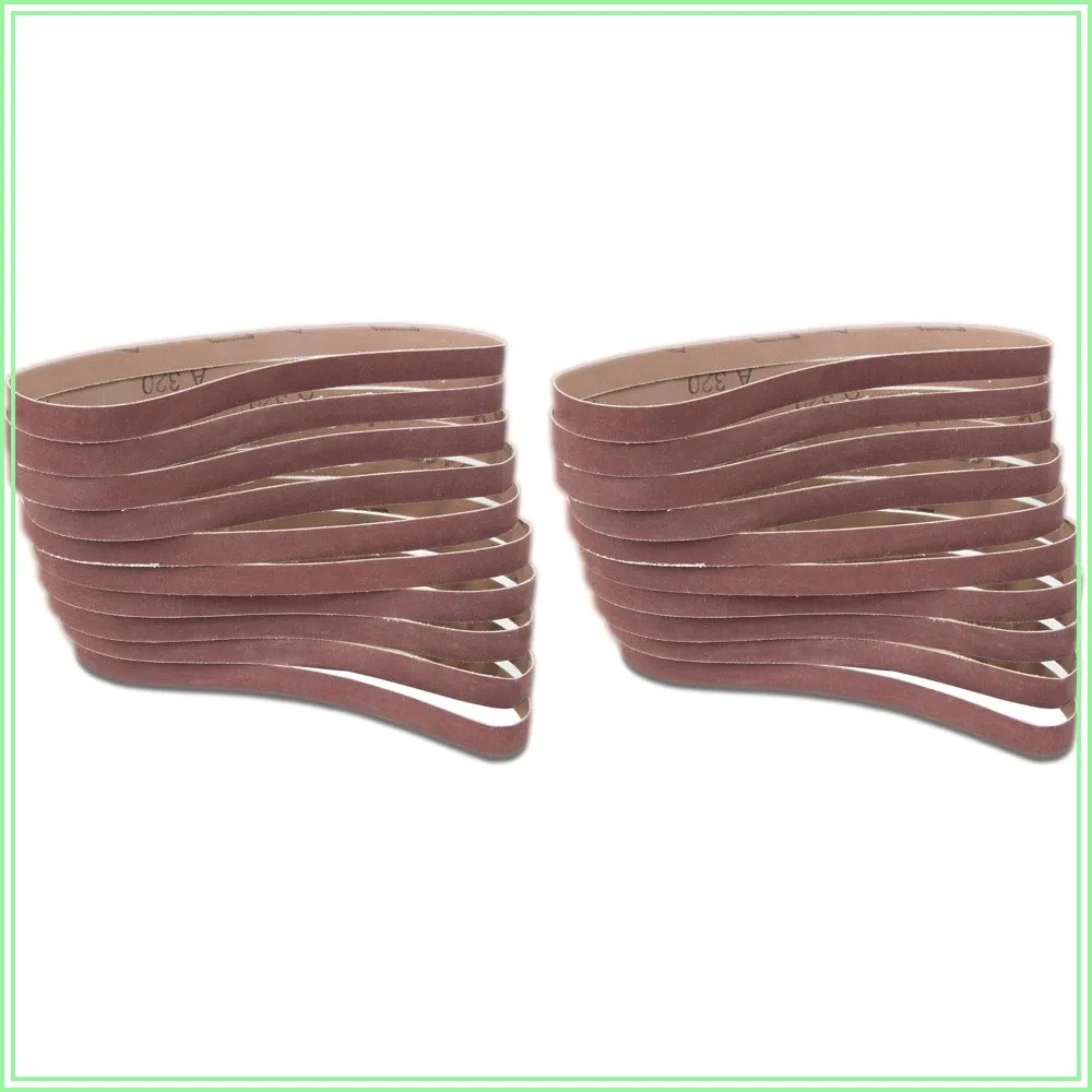 

120-Grit 1/2 x 18 Sanding Belt Sandpaper (20 Pack)