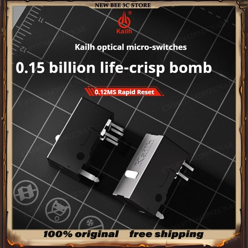 Kailh Mouse Micro Switch 150 Million Clicks Optical Micro Switch Replacement For ROG Omron Gaming Mice