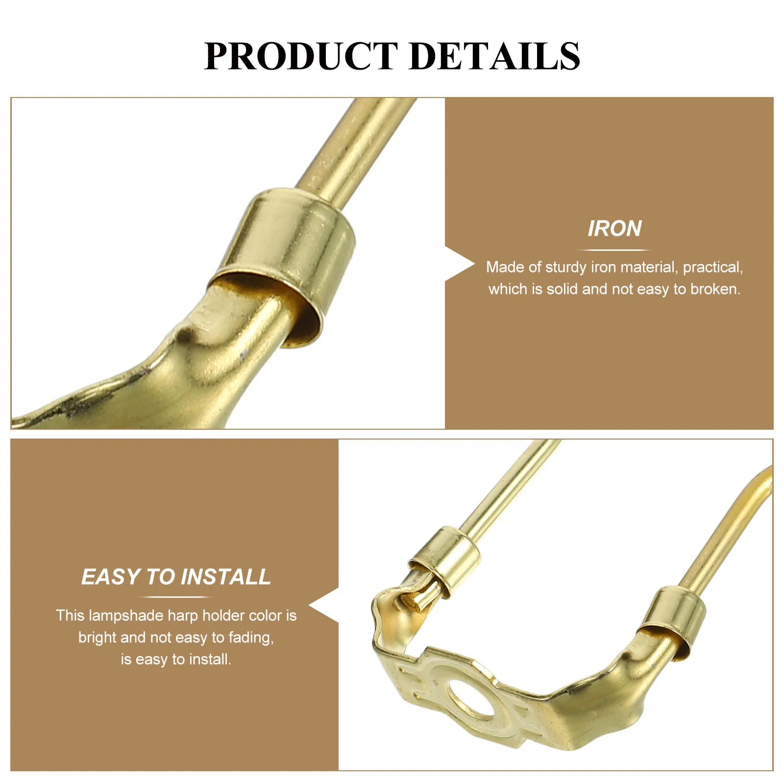 

1Set Floor Lamp Harp Iron Lampshade Holder Table Floor Lamp Parts Frame Adapter Replacement Lampshade Adapter