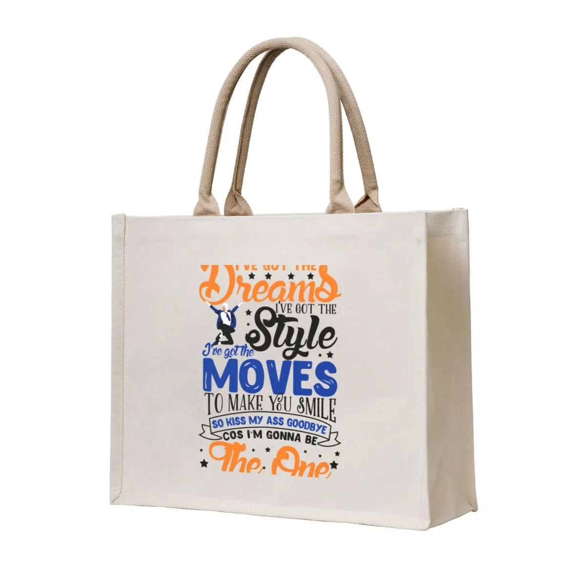 

I'm gonna be the one. Everybody's talking about Jamie. Tote Bag canvas tote bags shopper bag women bag luxury women