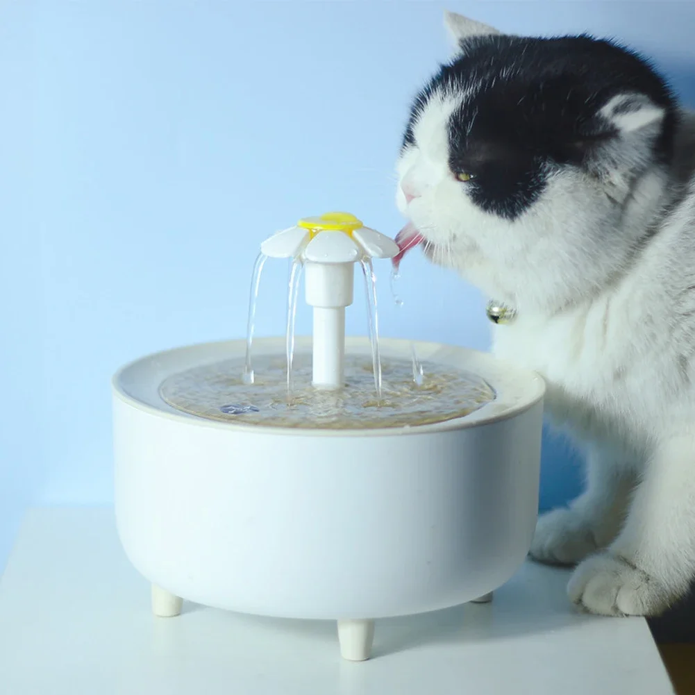 OUZEY 1200ml Pets Cats Water Dispenser Auto Cat Water Bowl USB Electric Automatic Cycle Filtration Pet Dog Cats Drinker Bowls