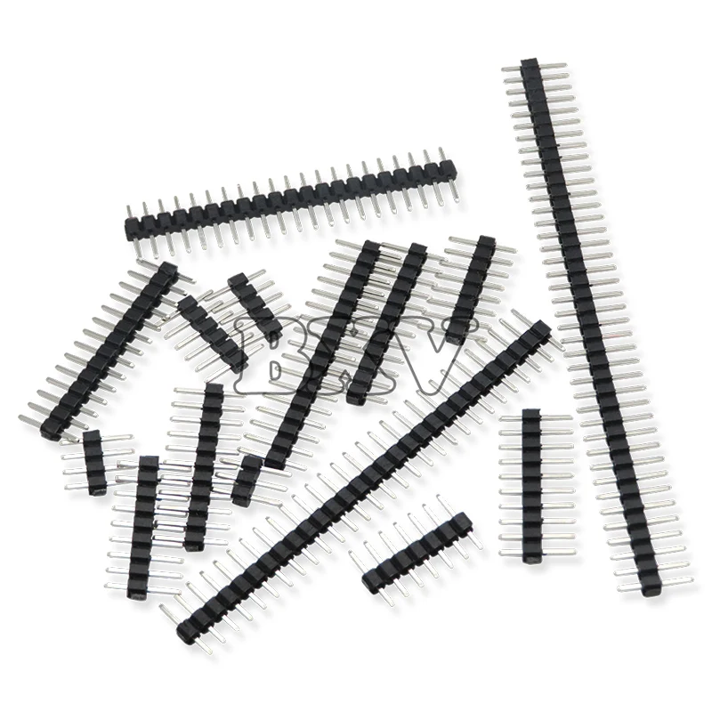 10PCS IGMOPNRQ 2.0mm Single Row Straight Male Pin Header 2mm 1x2/3/4/5/6/7/40 Pin Strip Connector Socket 8P/10P/15P/40P