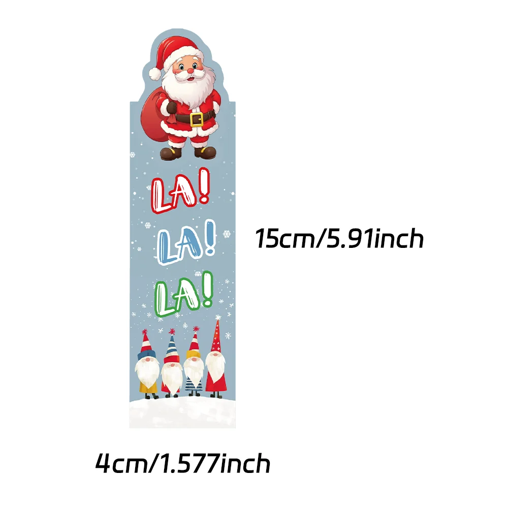 30pcs Unique Christmas Bookmark Decorations for Reading Pages Creative Gift Markers for Students Bookmark Cards